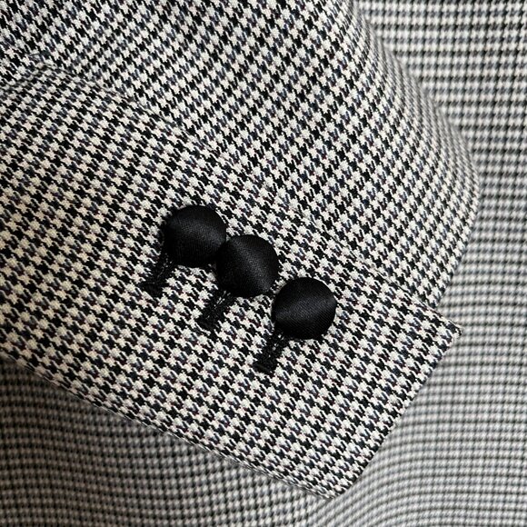 Asos Blazer Black & White with Colored Lining Size 2 - Picture 8 of 9